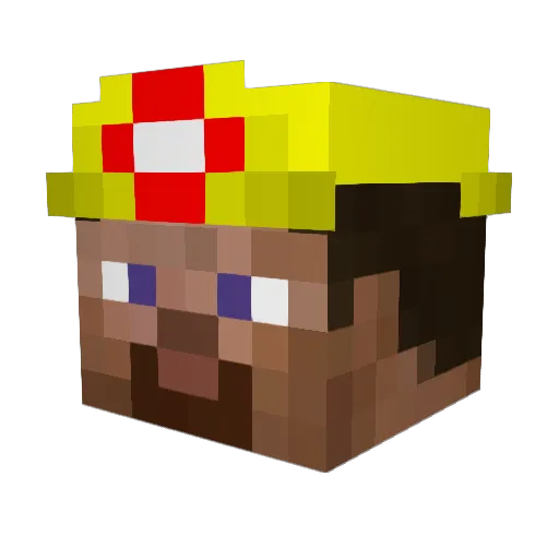 HeparFR Minecraft avatar head, 3D render