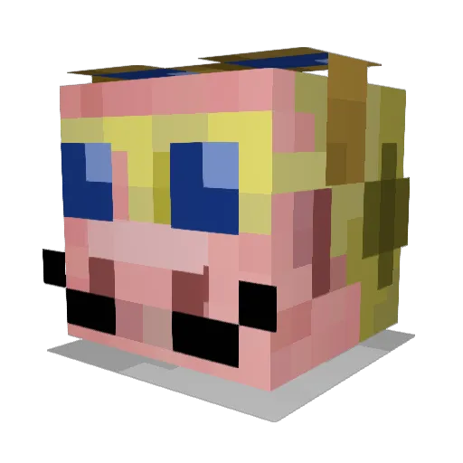 Hephaestus55 Minecraft avatar head, 3D render