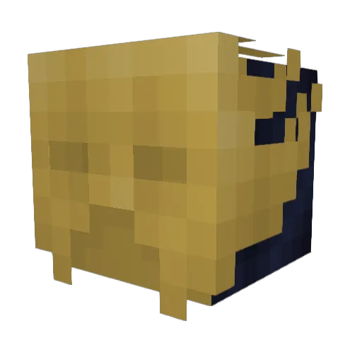 Hephaestus Minecraft avatar head, 3D render
