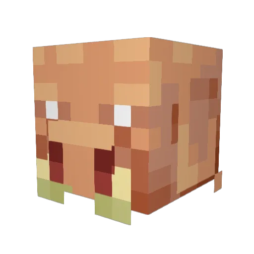 Hepheatus Minecraft avatar head, 3D render