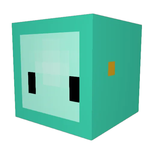 Hepswar Minecraft avatar head, 3D render