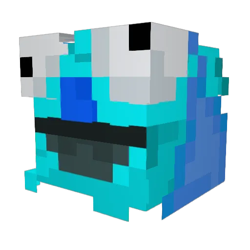 Heputes Minecraft avatar head, 3D render