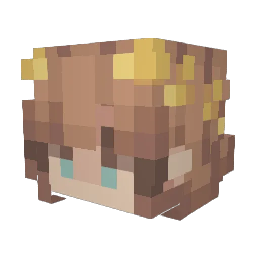 HerEggcellency__ Minecraft avatar head, 3D render
