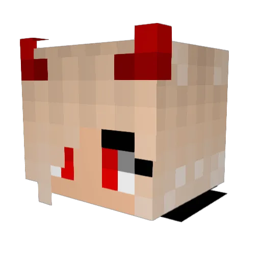 HerFuneral Minecraft avatar head, 3D render