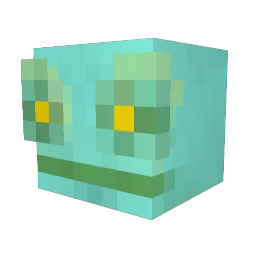 HerJester Minecraft avatar head, 3D render