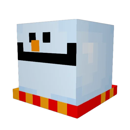 HerOPI Minecraft avatar head, 3D render