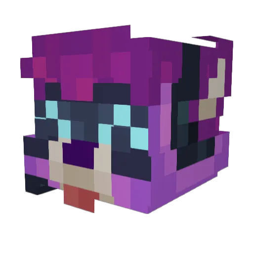 HerShey_5 Minecraft avatar head, 3D render