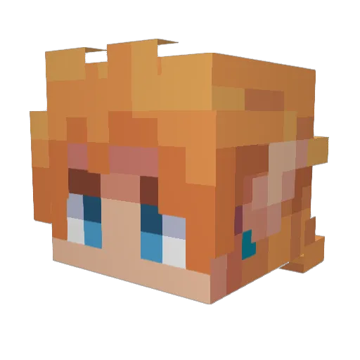 HerSoldier76 Minecraft avatar head, 3D render