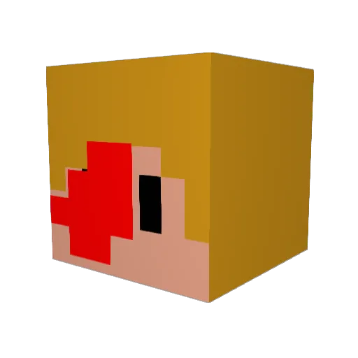 Her_Grace Minecraft avatar head, 3D render