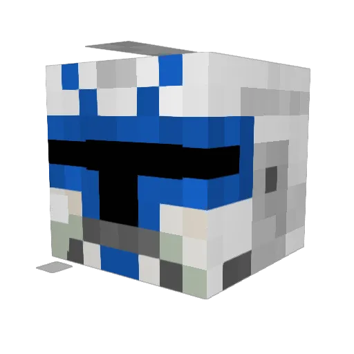 Hera_Syndulla Minecraft avatar head, 3D render