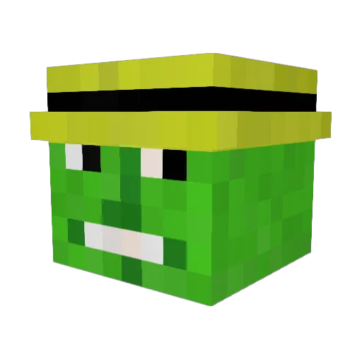 Heramiss Minecraft avatar head, 3D render