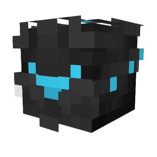 Herapal Minecraft avatar head, 3D render