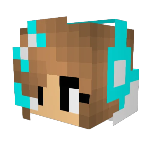 Herb682 Minecraft avatar head, 3D render