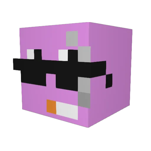 HerbalMan93 Minecraft avatar head, 3D render