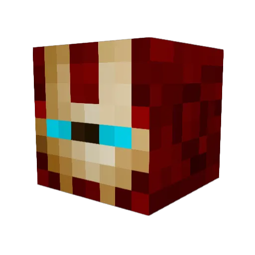 Herbert2813 Minecraft avatar head, 3D render