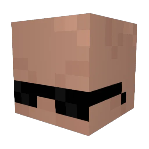Herbie466 Minecraft avatar head, 3D render