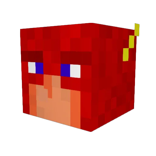 HerbieMonkey Minecraft avatar head, 3D render