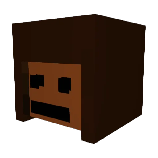 Herbiepaps Minecraft avatar head, 3D render