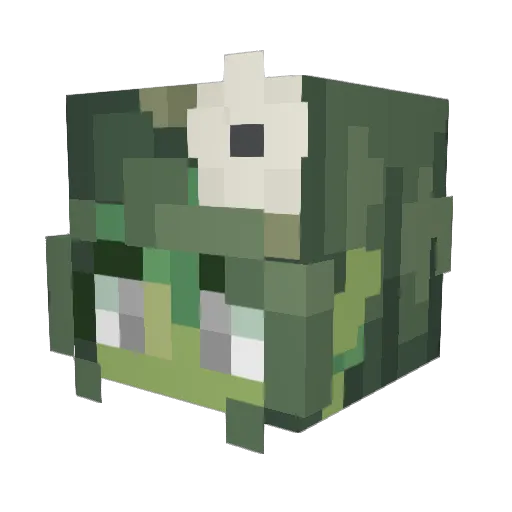 Herborise Minecraft avatar head, 3D render