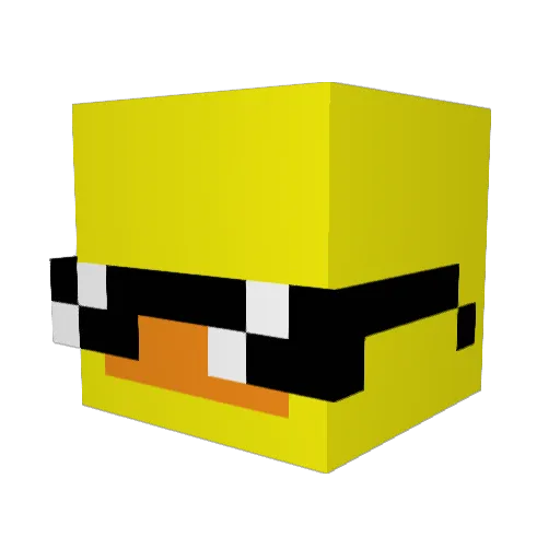 Herbs_73 Minecraft avatar head, 3D render
