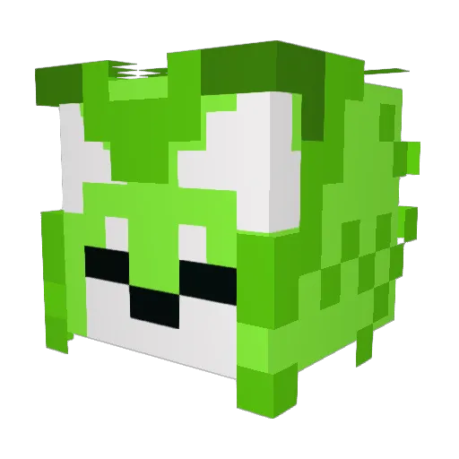 Hercse Minecraft avatar head, 3D render