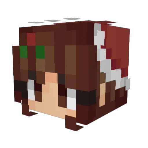 HerculesElro Minecraft avatar head, 3D render