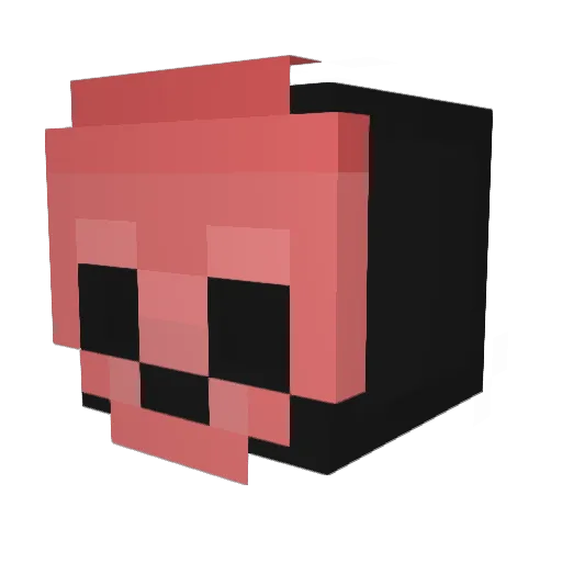 HereComTheAtrain Minecraft avatar head, 3D render