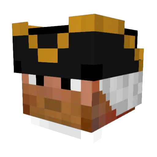 HereIsMe23 Minecraft avatar head, 3D render