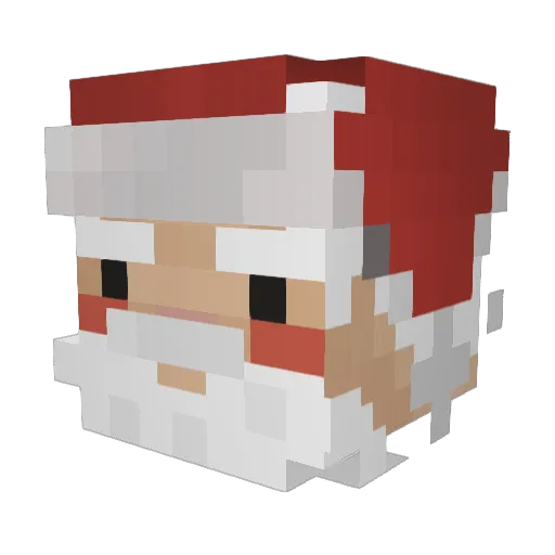 Here_I_M Minecraft avatar head, 3D render