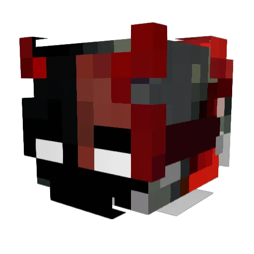 HereisTrickSter Minecraft avatar head, 3D render