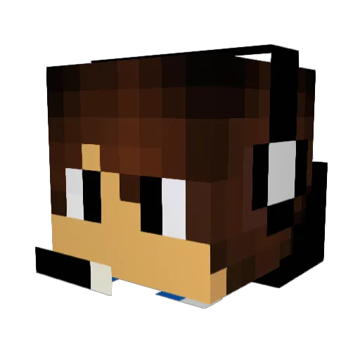 HerenAlpha3 Minecraft avatar head, 3D render