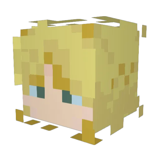 HerendorEmperor Minecraft avatar head, 3D render