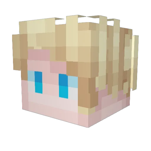 Herenyx Minecraft avatar head, 3D render