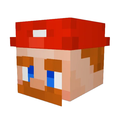 HeresMarty Minecraft avatar head, 3D render