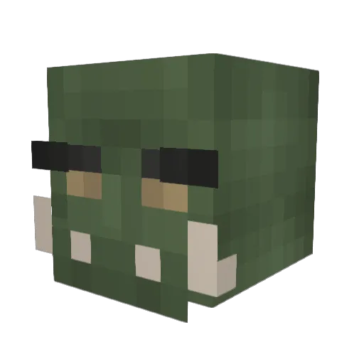 HereticJoe Minecraft avatar head, 3D render