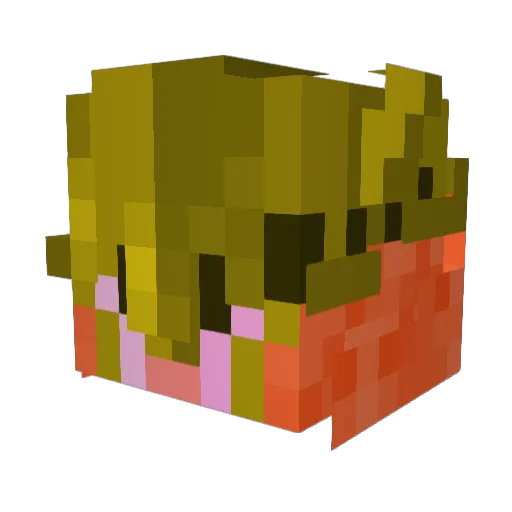 HereticLegionXIV Minecraft avatar head, 3D render