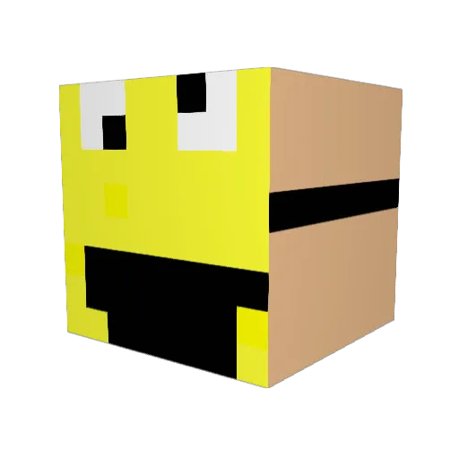 Hereticaldelight Minecraft avatar head, 3D render