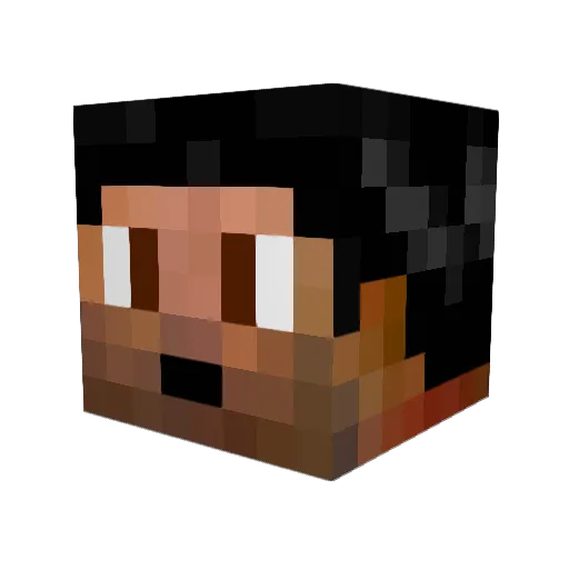 Herihor Minecraft avatar head, 3D render