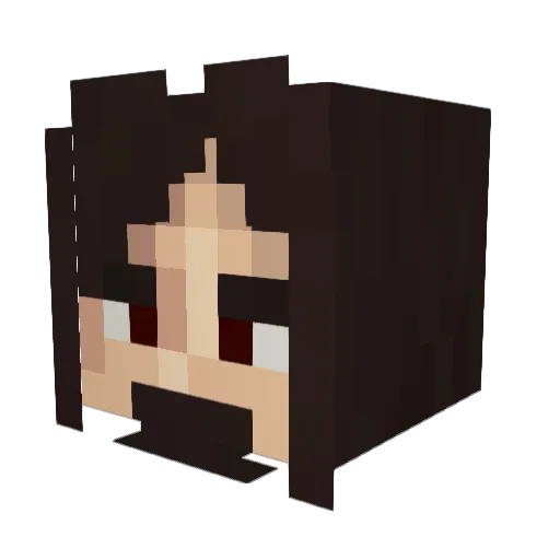 HeriotzaDeath Minecraft avatar head, 3D render