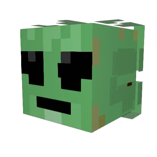 HeritageNotHate Minecraft avatar head, 3D render