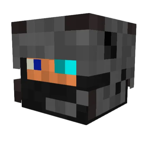 Herm0d Minecraft avatar head, 3D render