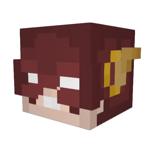 Herm51 Minecraft avatar head, 3D render