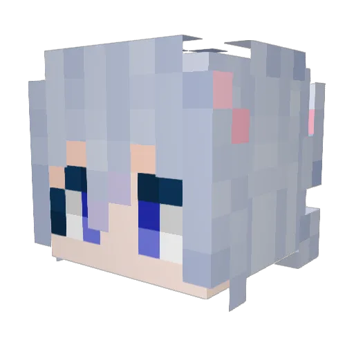 HermaeusMora1 Minecraft avatar head, 3D render