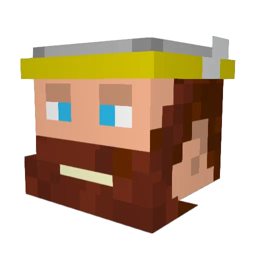 HermannSvanur Minecraft avatar head, 3D render