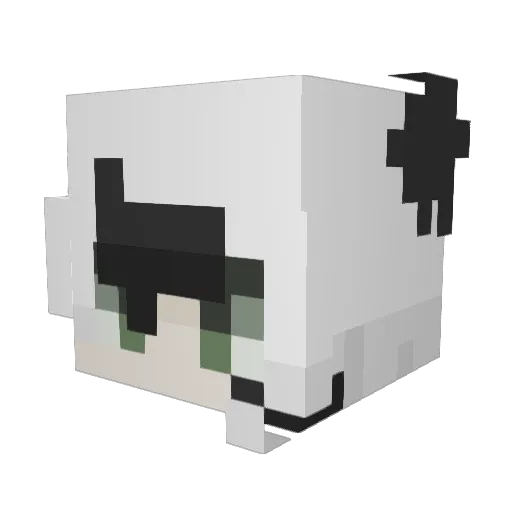 Hermes7797 Minecraft avatar head, 3D render