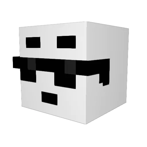 HermesThot Minecraft avatar head, 3D render