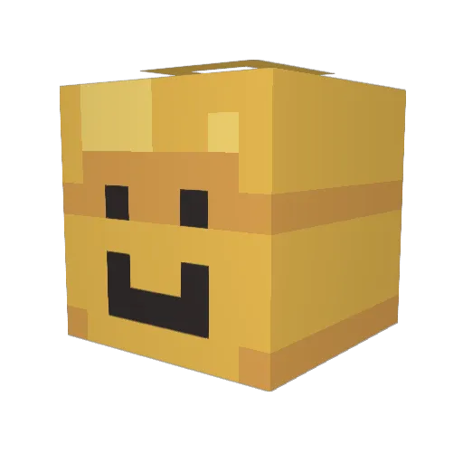 Hermi_3 Minecraft avatar head, 3D render