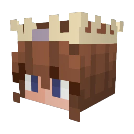 Herminchen1 Minecraft avatar head, 3D render