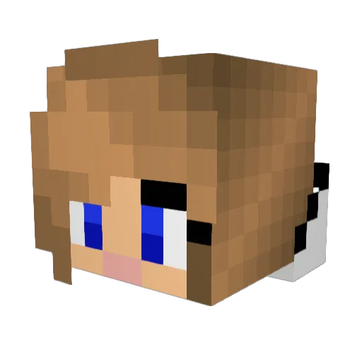 HermioneG2003 Minecraft avatar head, 3D render