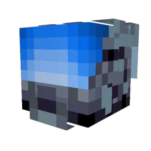 HermitCrabs Minecraft avatar head, 3D render